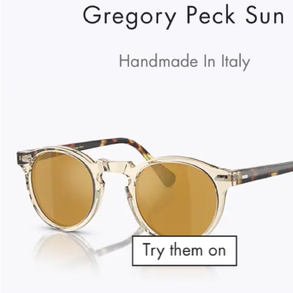 Oliver people Gregory peck sunglasses